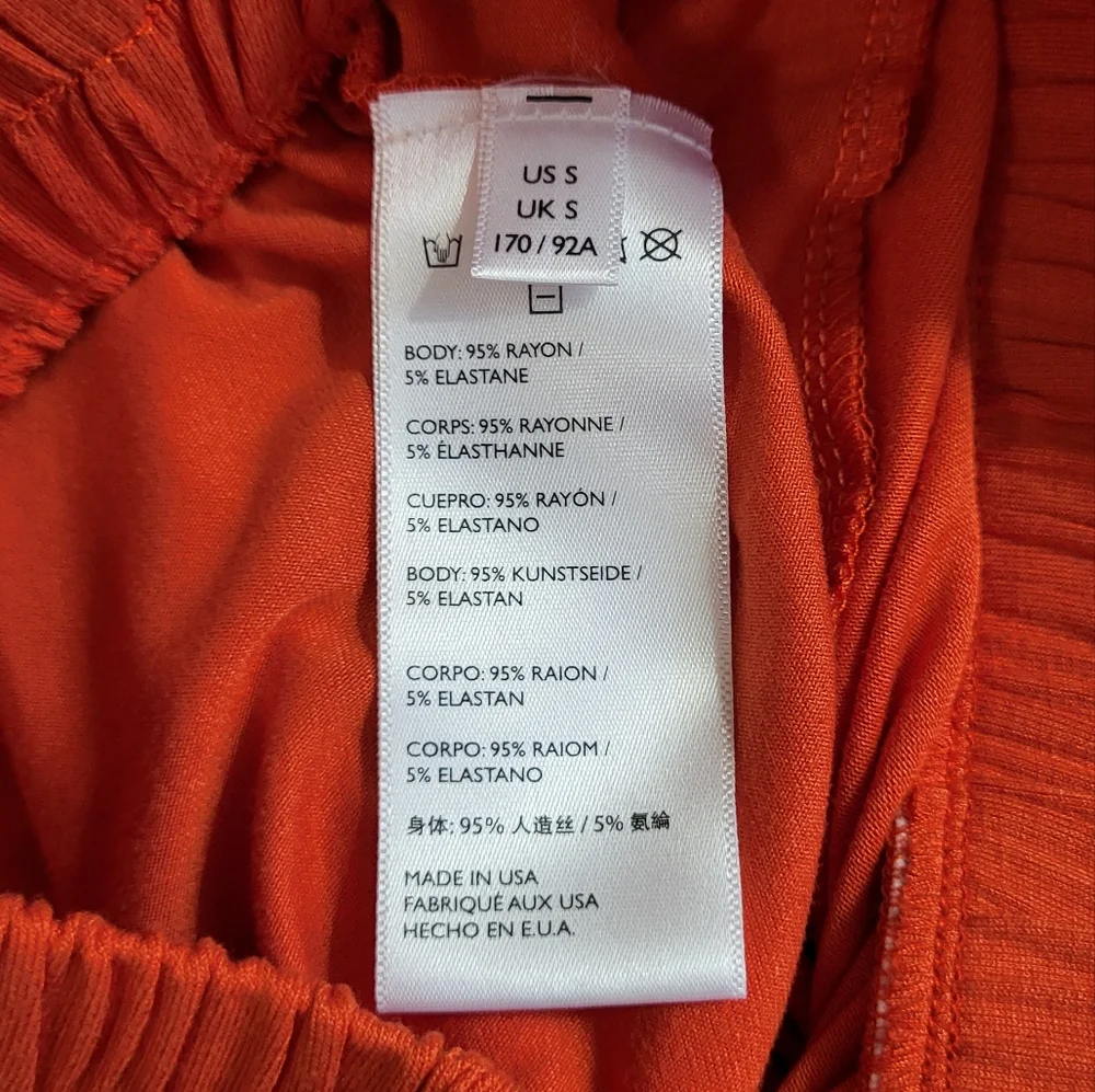 FREE PEOPLE Beach Ali Pant in Rust Orange Small